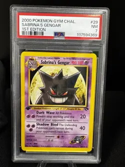 2000 POKEMON GYM CHALLENGE 1ST EDITION #29 SABRINA'S GENGAR PSA 7 - Image 1