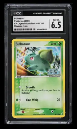 2006 Pokemon EX Crystal Guardians Bulbasaur CGC 6.5 English #46 Reverse Holo - Image 1