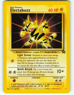 Electabuzz - #2 WOTC Black Star Promo - Pokemon TCG - 1999 - Image 1