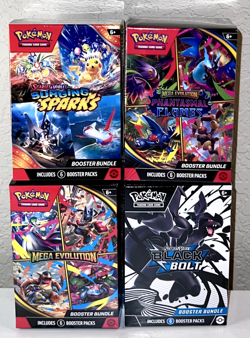 Pokemon Booster Bundle Lot Black Bolt, Surging, Phantasmal Flames, Mega New - Image 5