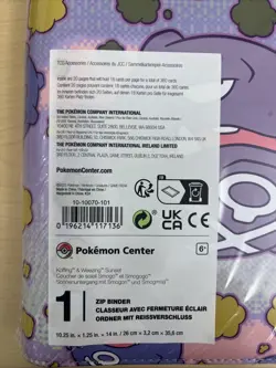 Pokemon TCG: Koffing & Weezing Sunset Zip Binder SEALED - Image 3