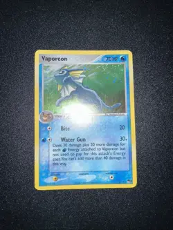 Pokemon TCG Vaporeon 6/17 POP Series 3 Holo Rare HP/DMG - Image 1