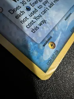 Pokemon TCG Vaporeon 6/17 POP Series 3 Holo Rare HP/DMG - Image 3