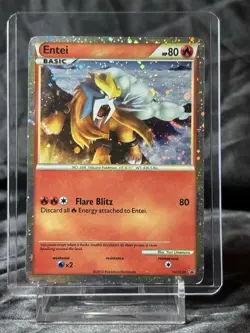 Entei HGSS20 - Pokemon Shiny Black Star Promo - Holo - MP - Image 1