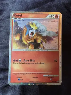 Entei HGSS20 - Pokemon Shiny Black Star Promo - Holo - MP - Image 4