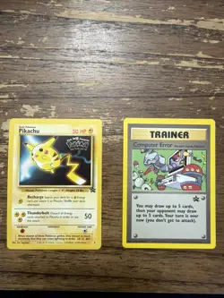 Pokemon WOTC Black Star Promos Lot Of 2 - Pikachu #4 & Computer Error #16 - Image 1