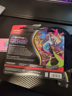 Pokemon TCG Mega Evolution Phantasmal Flames 3-Pack Blister SEALED - Image 2