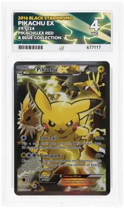 ACE 4 VG - EX - Pikachu EX XY124 - Black Star Promo - Pokemon TCG - Image 2