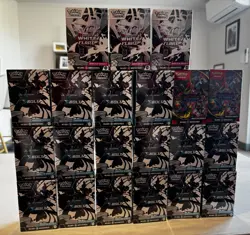 Pokemon TCG Booster Bundle X21 Lot Black Bolt, White Flare And Phantasmal Flames - Image 1