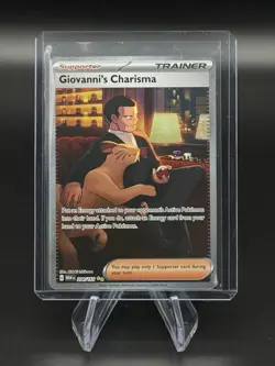 Giovanni's Charisma 204/165 Scarlet & Violet Pokemon 151 SIR Illustration Rare - Image 1