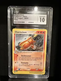 2003 Pokemon EX Dragon Charmeleon Holo 99/97 CGC 10 Secret Rare - Image 1