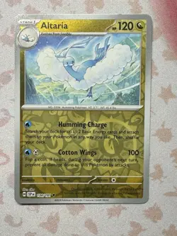 Pokemon TCG Altaria 134/191 Sv08: Surging Sparks Reverse Holo - Image 1