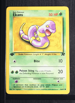 PSA 9 MINT 2000 Pokemon Team Rocket #56 Ekans 1st Edition !!! - Image 3