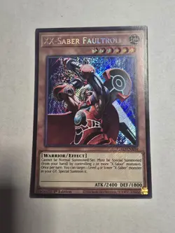 1X NM XX-Saber Faultroll - L26D-ENX04 - Secret Rare 1st Edition Yugioh - Image 1