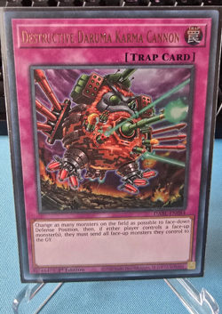YUGIOH DESTRUCTIVE DARUMA KARMA CANNON ULTRA RARE 1ST NEAR MINT DABL-EN084 - Image 1