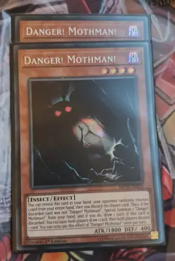 Yugioh Danger! Mothman! MP19-EN219 Prismatic Secret Rare - Image 1