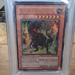 Yu-Gi-Oh! TCG Konami Black Tyranno Invasion of Chaos 1st Ed IOC-075 PSA 9 - Image 2