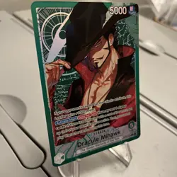 Dracule Mihawk - OP14-020 (Alternate Art) - The Azure Sea's Seven | One Piece - Image 2