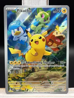✨Pikachu 027 Sv: Scarlet & Violet Promo Cards Holo Illustration Rare✨ - Image 1