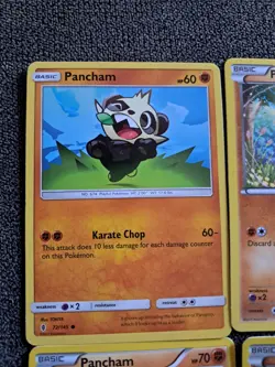Pokemon TCG Pancham 9 Card Lot With 3 Fighting Energies - Image 2