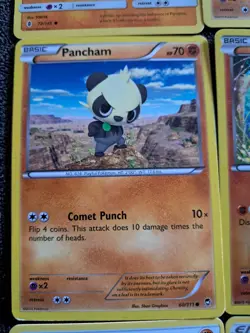 Pokemon TCG Pancham 9 Card Lot With 3 Fighting Energies - Image 5