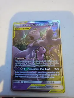 Mewtwo & Mew GX 71/236 Unified Minds Holo Tag Team NM Pokemon Card - Image 2