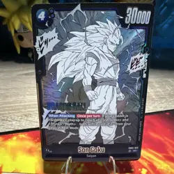 Bandai Dragon Ball Super Card Game Son Goku SB02-023 Holo SR Battle Card - Image 1