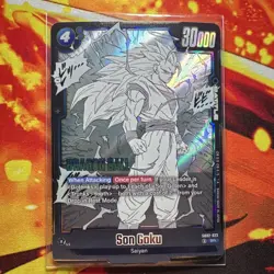 Bandai Dragon Ball Super Card Game Son Goku SB02-023 Holo SR Battle Card - Image 3