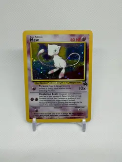 MEW Pokemon Card - WOTC Promo - Black Star - #9 - HOLO - NM (F) W/ Swirl. - Image 1