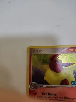 Pokemon TCG Flareon 5/115 EX Unseen Forces 2005 Holo Rare Card WITH STAMP - Image 5