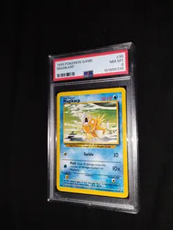 Pokemon TCG Magikarp Base Set Unlimited Card 35/102 PSA 8 - Image 1