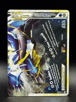 Palkia & Dialga Legend 102/102 Ultra Rare Triumphant Pokemon Card Bottom - Image 1