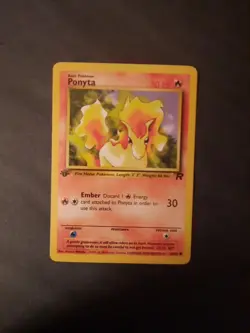 Pokemon Cards: Team Rocket 1st Edition Common: Ponyta 64/82 VLP NM. Not Better . - Image 4