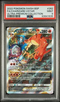 Pokemon Charizard VSTAR Ultra-Premium Coll. Full Alt Art Promo SWSH262 PSA 9 - Image 1