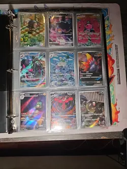 Pokemon Card Lot Binder V/VMAX IR Hits Ex 180 Cards NM Full Art - Image 1