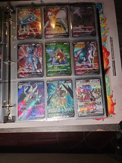 Pokemon Card Lot Binder V/VMAX IR Hits Ex 180 Cards NM Full Art - Image 5