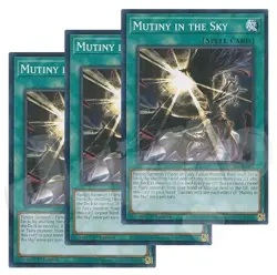 Yugioh - Mutiny in the Sky x 3 - 1st Edition NM - Plus Free Holo Card - Image 1