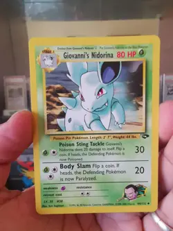 Pokemon Card 2000 GIOVANNI'S NIDORINA Uncommon Non-Holo 44/132 Gym Challenge EX - Image 1