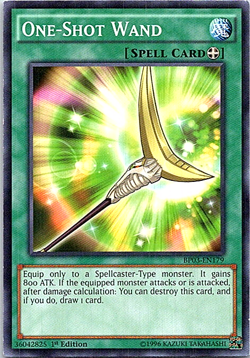 One-Shot Wand BP03-EN179 Yu-Gi-Oh! Card Light Play 1st Edition - Image 1