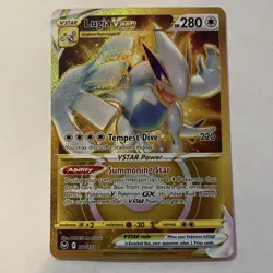 Lugia VSTAR 211/195 Near Mint NM Secret Rare Card Silver Tempest - Image 1