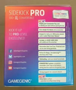 Sidekick Pro 100 XL Deck Box with Slide Card Case - MTG and Trading Cards Black - Image 2