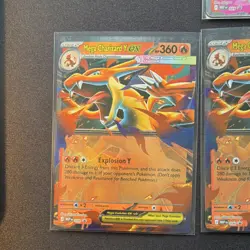 Pokemon MEP Mega Charizard X EX 029 Y EX 030 Holo English Fire Card Lot of 5 - Image 2