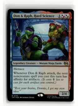Don & Raph Hard Science MTG Teenage Mutant Ninja Turtles TMT Rare Foil #144 - Image 1