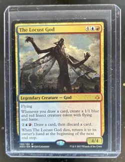 2017 Magic MTG Hour of Devastation Locust God #139 - Image 1