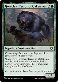 Goreclaw, Terror of Qal Sisma U Commander Masters 293 NM - Image 1