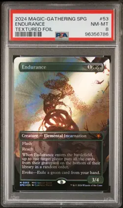 MTG Endurance Textured FOIL Modern Horizons 3 (SPG) Special Guest #0053 PSA 8 - Image 1