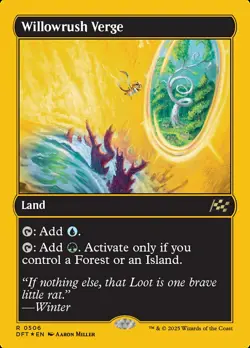 MTG Aetherdrift *FIRST-PLACE FOIL* R Willowrush Verge #0506 - Image 1