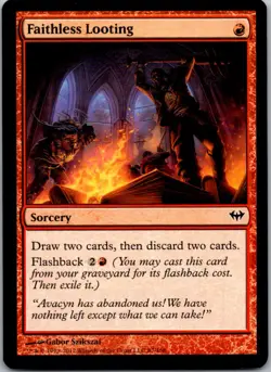 Faithless Looting Dark Ascension NM Normal - Image 1