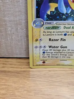Lanturn 19/92 EX Legend Maker Holo Rare Stamped Pokemon Card TCG - Image 5