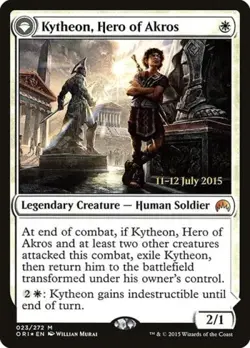 Kytheon, Hero of Akros -Foil Light Play MTG Promos: Prerelease Cards - Image 1
